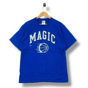 90S Orlando Magic Basketball Pro Player Tee Shirt Large Size